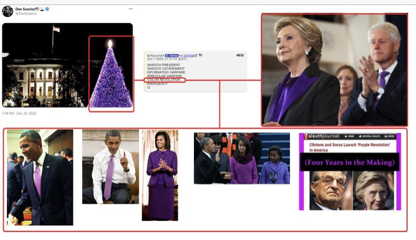 Anyhow, now that I've gone down my road of Swifty coinkydinks, do remember that one time Dan posted the purple Christmas tree?  https://twitter.com/DanScavino/status/1340864121865183233?s=20