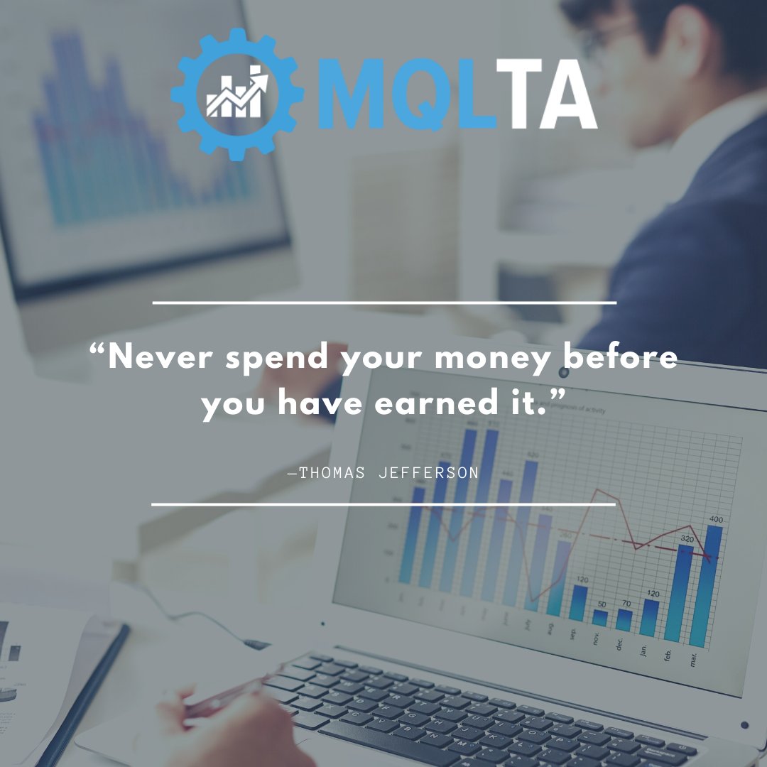MQL4Trading's tweet image. Always limit your spending with the money you have on hand. Live within your means to be able to save for the future.