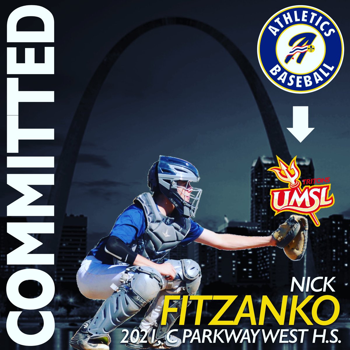 I’m happy to announce that I’ll be continuing my academic and athletic career at the University of Missouri St. Louis. I’d like to thank my family, coaches, and teammates for helping me get to where I am today.