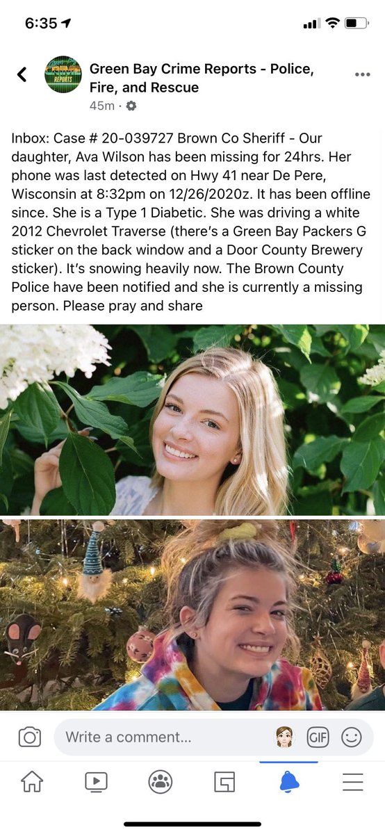 Opalpuff4073's tweet photo. My classmate, Ava Wilson, has gone missing. Please spread the word so she can be brought home safely #FindAvaWilson https://t.co/LvrljFWXln