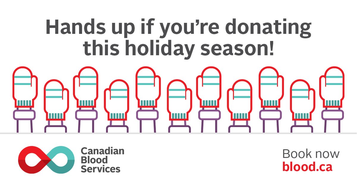 Donating blood this holiday season is one of the most generous things you can do for someone in need. <a href="/CanadasLifeline/">Canadian Blood Services</a>

Appointments are required. Book at ow.ly/DCYi50CF90b or phone 1-888-2DONATE. The next donation events in Brandon with open appointments are, Jan 12 &amp; 21.
