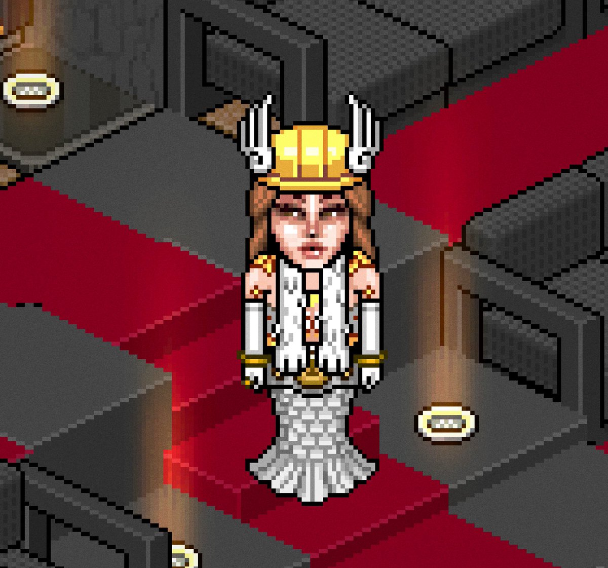 blondvmbition's tweet photo. mi look en holograma para los Habbovisa Awards, lamento no estar ahí, muchos éxitos a todos los nominados @Habbovisa #HVAS https://t.co/MyiIitG2pk