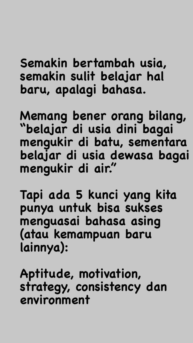 Membesarkan anak multi bahasa.Saya sempet share ini di ig story, sekarang saya share di sini juga.Menguasai bahasa asing, terutama bahasa inggris, hari gini amat sangat penting untuk memperluas pergaulan, nambah cerdas, & punya referensi pengetahuan lebih luas
