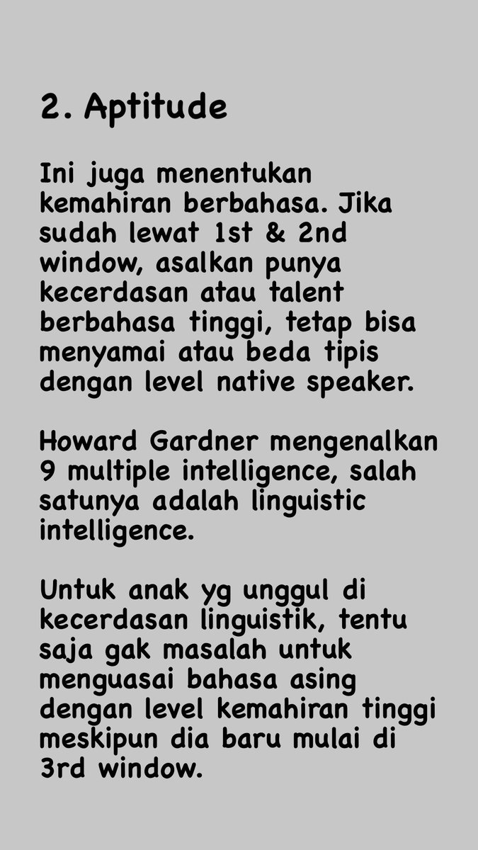 Membesarkan anak multi bahasa.Saya sempet share ini di ig story, sekarang saya share di sini juga.Menguasai bahasa asing, terutama bahasa inggris, hari gini amat sangat penting untuk memperluas pergaulan, nambah cerdas, & punya referensi pengetahuan lebih luas