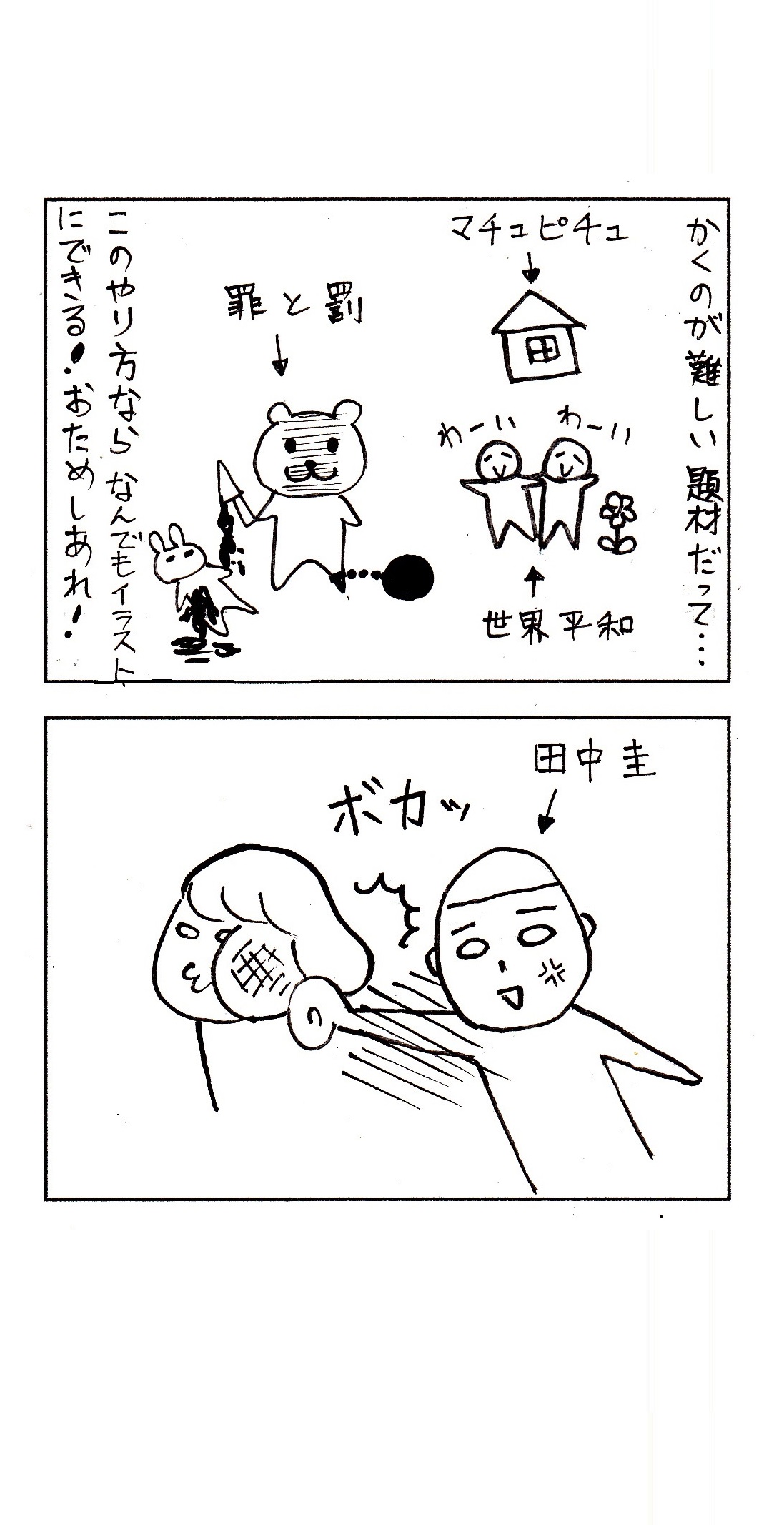 なりたりえ どんなに絵が苦手な人でもかけます 簡単なイラストの描き方 過去漫画です 漫画が読めるハッシュタグ エッセイ漫画 イラスト 田中圭 T Co 1lt2ffvo0x Twitter