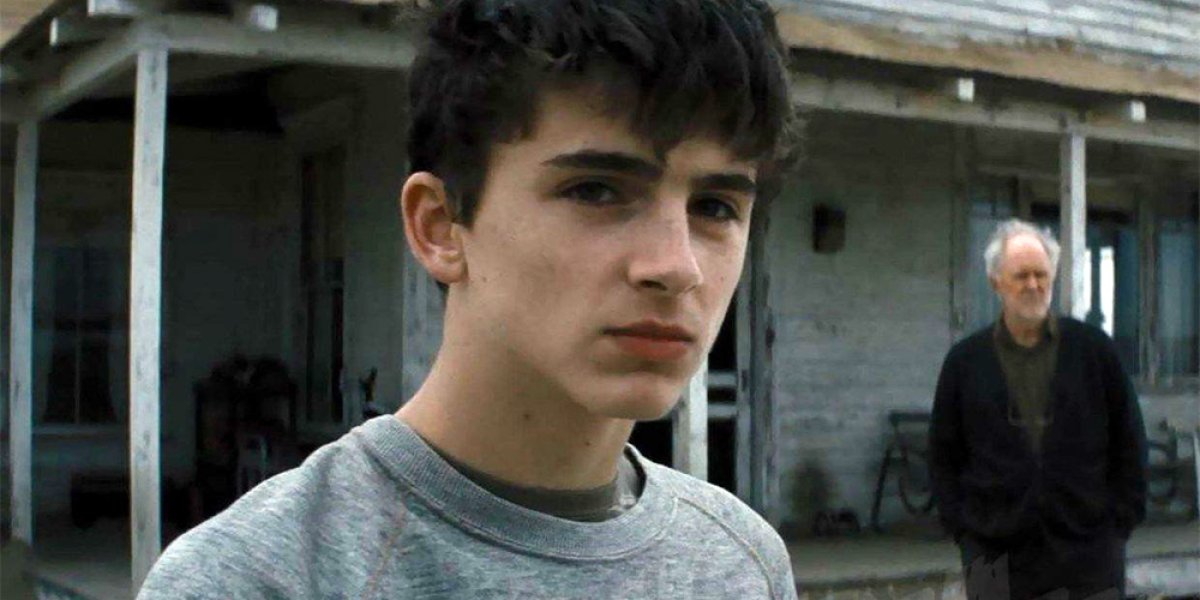 Timothée Chalamet as young Tom Cooper in "Interstellar" (2014), directed by Cristopher Nolan