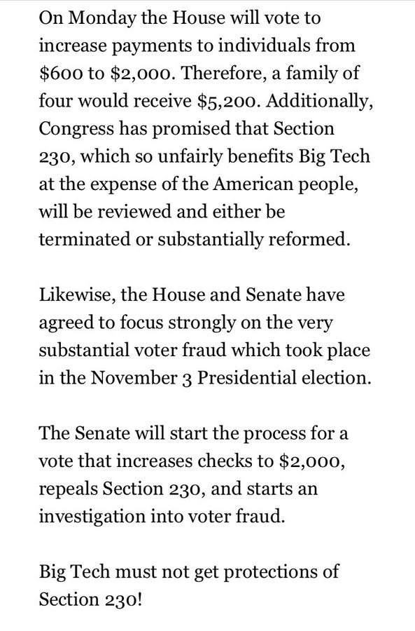 Full statement by President Trump on H.R. 133