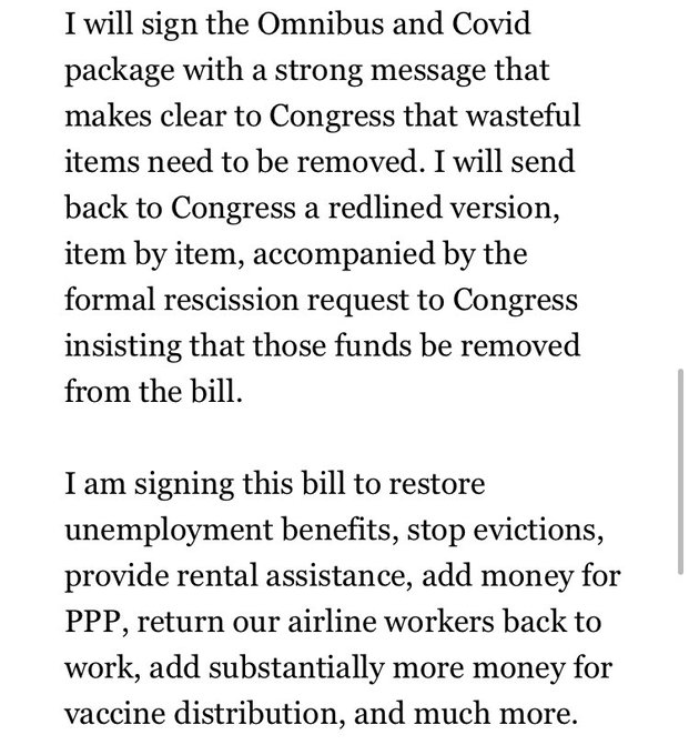 Full statement by President Trump on H.R. 133