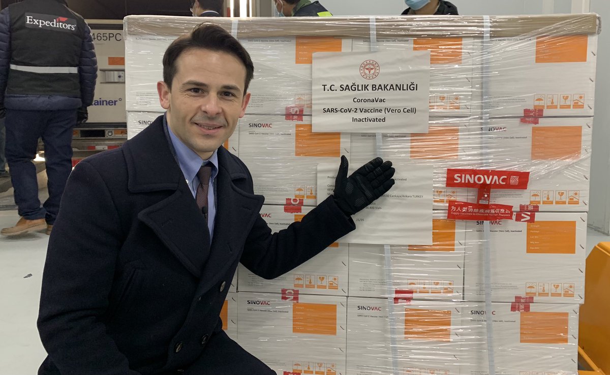 #Sinovac tarafından geliştirilen koronavirüs aşıları Türkiye’ye doğru yola çıkmaya hazır. #pekin