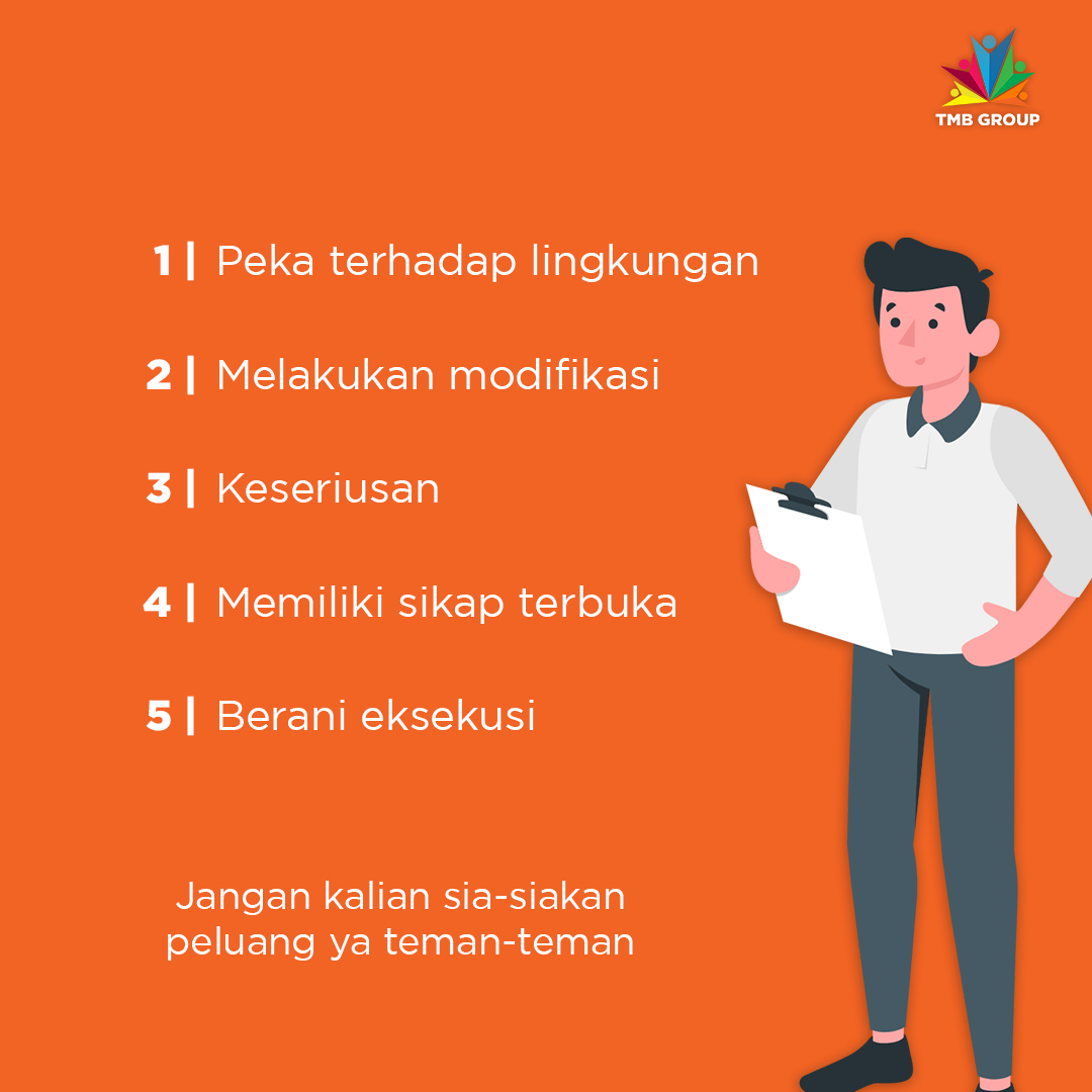mandiri_bangsa's tweet photo. Memanfaatkan peluang perlu dijadikan sebagai bagian strategi dalam menggapai kesuksesan. Untuk melatihanya, Kalian bisa mulai dengan membiasakan hal-hal diatas 😊

Sukses ya teman teman !

Follow us:
IG : @tarunamandiribangsa
Twitter : @mandiri_bangsa
FB : TMB GROUP https://t.co/TgYsxFUPzR