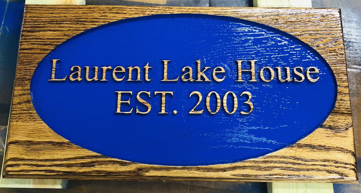 Just finished my first try at making a sign with my CNC machine.