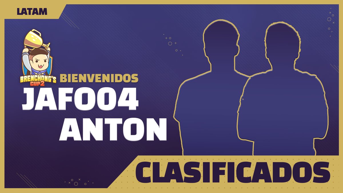 🇪🇸¡Clasificados para la Fase 2 LATAM de la #BrenChongCup2!
¡Bienvenidos!

🇧🇷Classificados para a Fase 2 LATAM do #BrenChongCup2! Bem-vindos!

🏅🇨🇷<a href="/Jafo004/">Jafo04</a>
🏅🇬🇹@XxAntonV