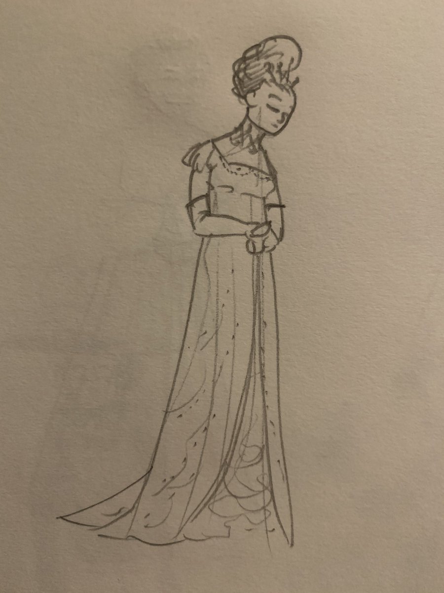 It never registered until I was trying to find a funny quote for this drawing that, in the scene where Eliza allegedly speaks English too well, she has barely any lines