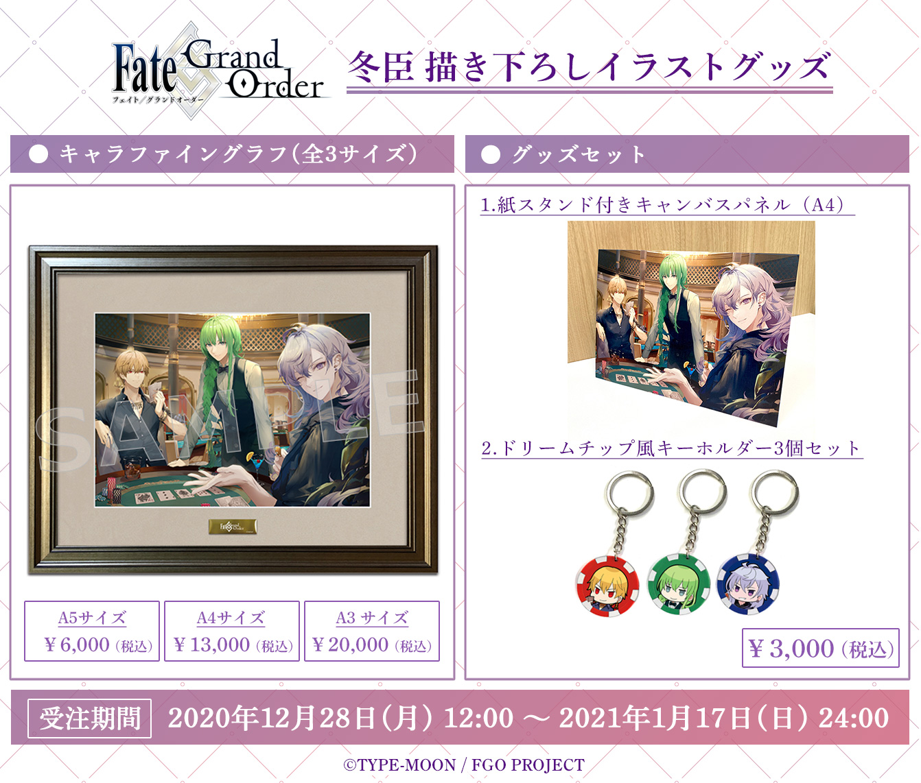Fate/Grand Order キャラファイングラフ 冬臣 A4サイズ