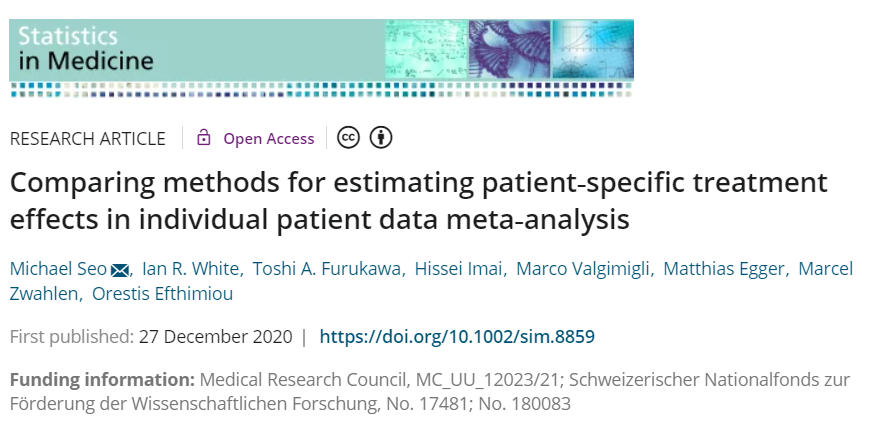 eggersnsf's tweet photo. "We recommend that future IPD meta‐analysis that aim to estimate patient‐specific treatment effects using multiple effect modifiers should use shrinkage methods, whereas stepwise regression should be avoided."

Great methods piece by @oremiou et al. 
Proud to be part of his team. https://t.co/IIEAXjk8MH