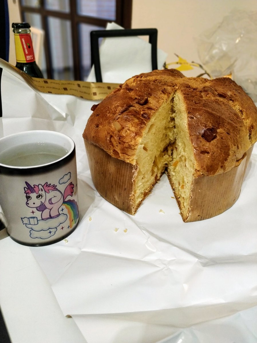 breakfast at #rC3 with panettone with pineapple, papaya, guava and jackfruit. Because whoever said we were born to suffer was a filthy liar.