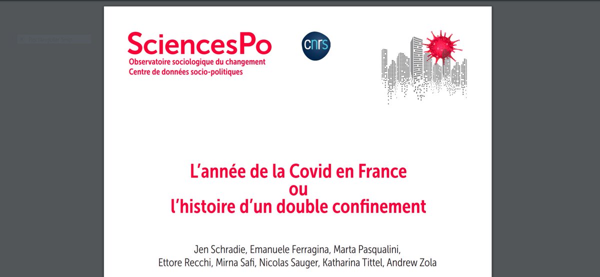 2020: L’année de la Covid en FranceAvec mes collègues  @SciencesPo ce rapport de recherche analyse comment la population française a traversé cette année, en comparant les expériences du premier et du second confinement, au prisme des inégalitésTHREAD https://zenodo.org/record/4382685#.X-mWTdhKhm9