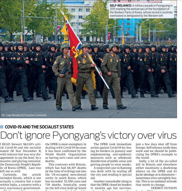 juche0071's tweet photo. My letter published in the Morning Star ! https://t.co/khPltpNmNu