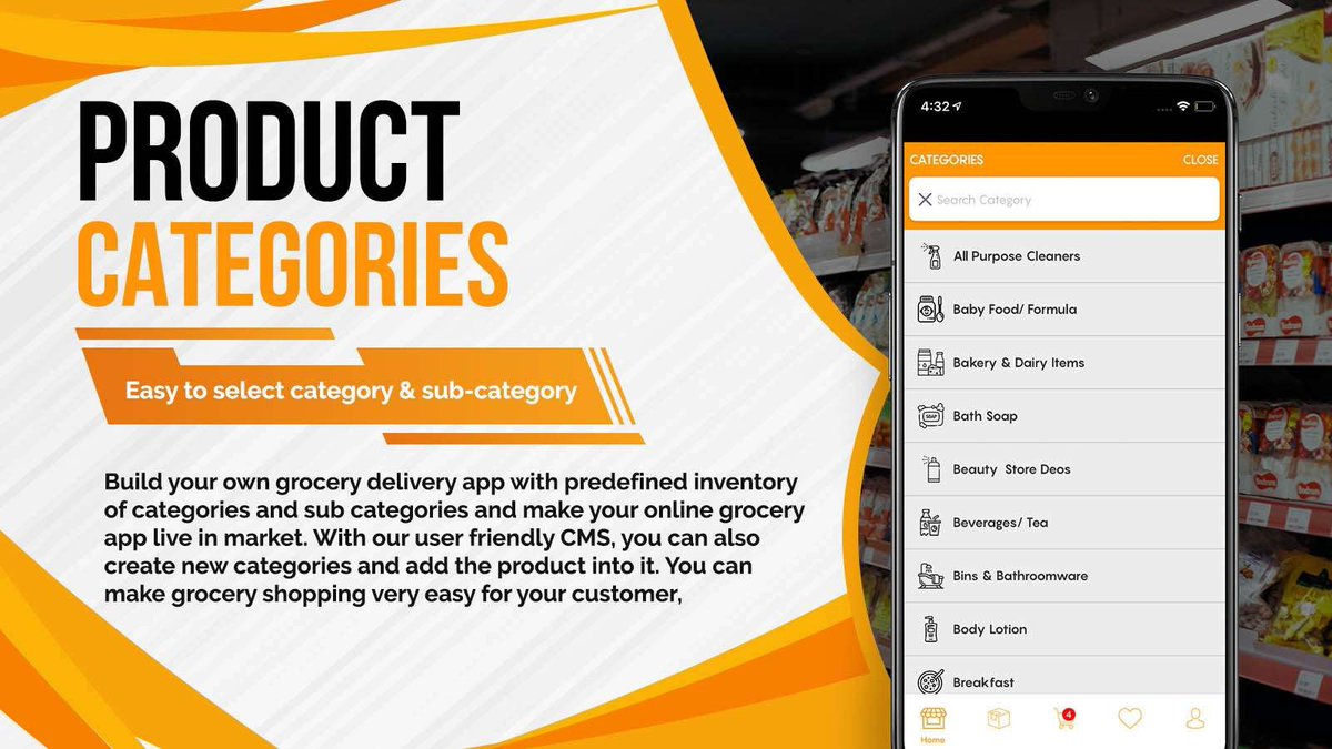 GroserLocal's tweet image. #Product categories where you can select #category &amp;amp; Sub-Category:- Build your own Grocery delivery app with #predefined of Category &amp;amp; Sub- #categories and make your online grocery app live in min, you can also create new category and add the #product into it.