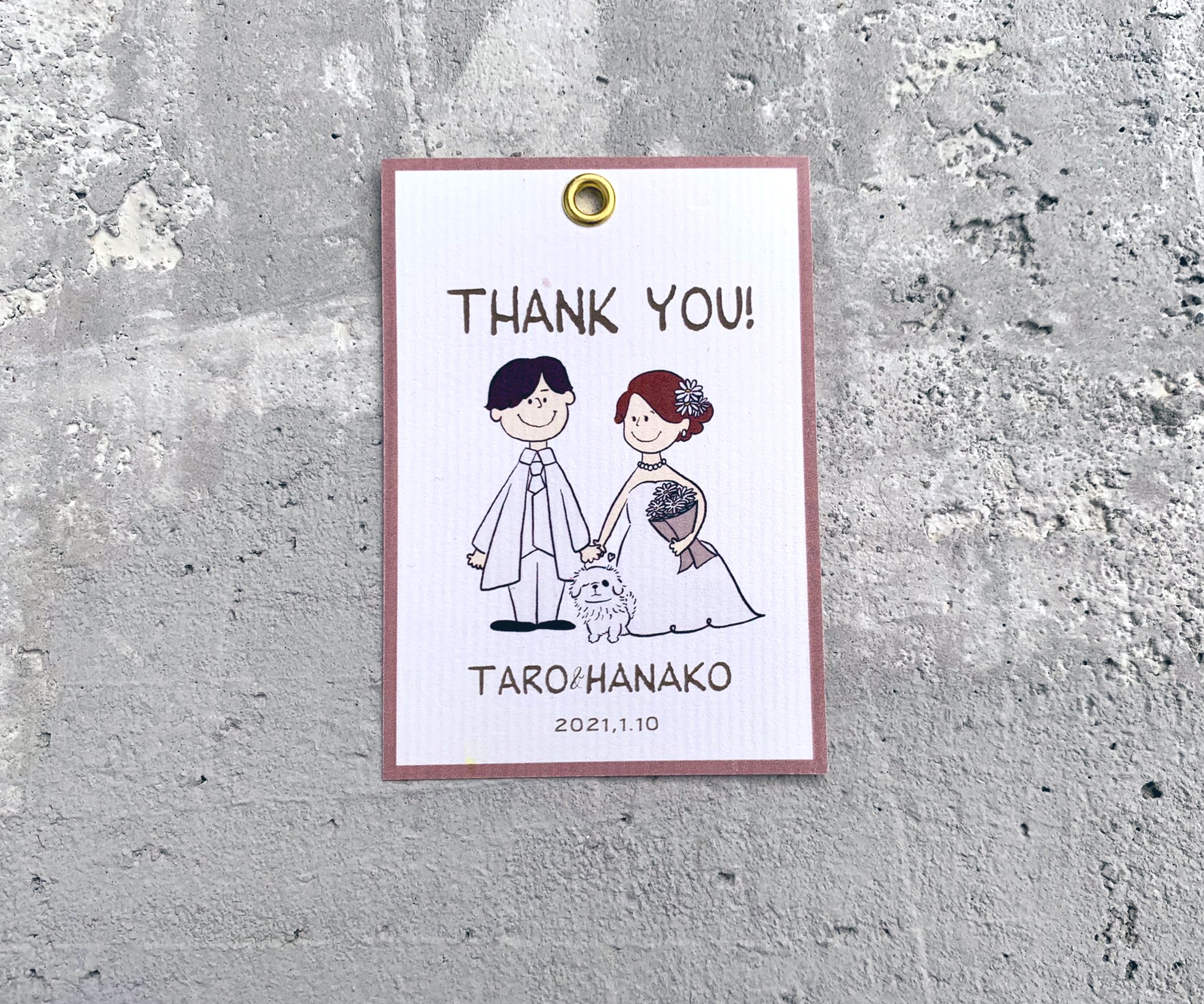 Kinokonoc ハトメつきthank You タグはじめました 来年はウェディンググッズをもっと増やしていこうと考えてます Dmで受付ております お気軽にご相談下さい スヌーピー風似顔絵 ウェディンググッズ サンキュータグ 結婚式 Peanuts