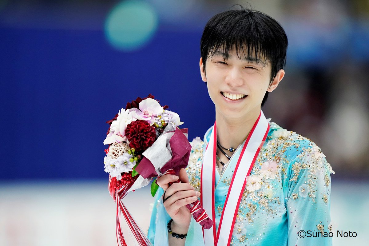 FlyANA_official's tweet photo. Congratulations Yuzuru Hanyu for winning the national championships! We are so proud of your great performance and achievement! https://t.co/fouXykFdwp