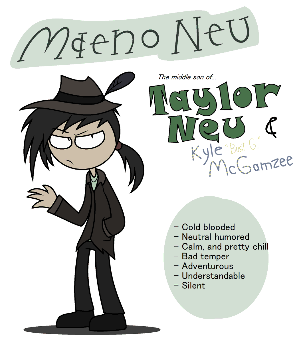LaArtist322's tweet photo. Maeno Neu, the middle son of #BRSstarJV's Taylor Neu and @Doctor_Venuz's Kyle McGamzee "Bust G.", gets his new changes, and a different design look! #newdesign #OC #theneuhouse #character #cowboy #gangaster https://t.co/ifB6RXMViM