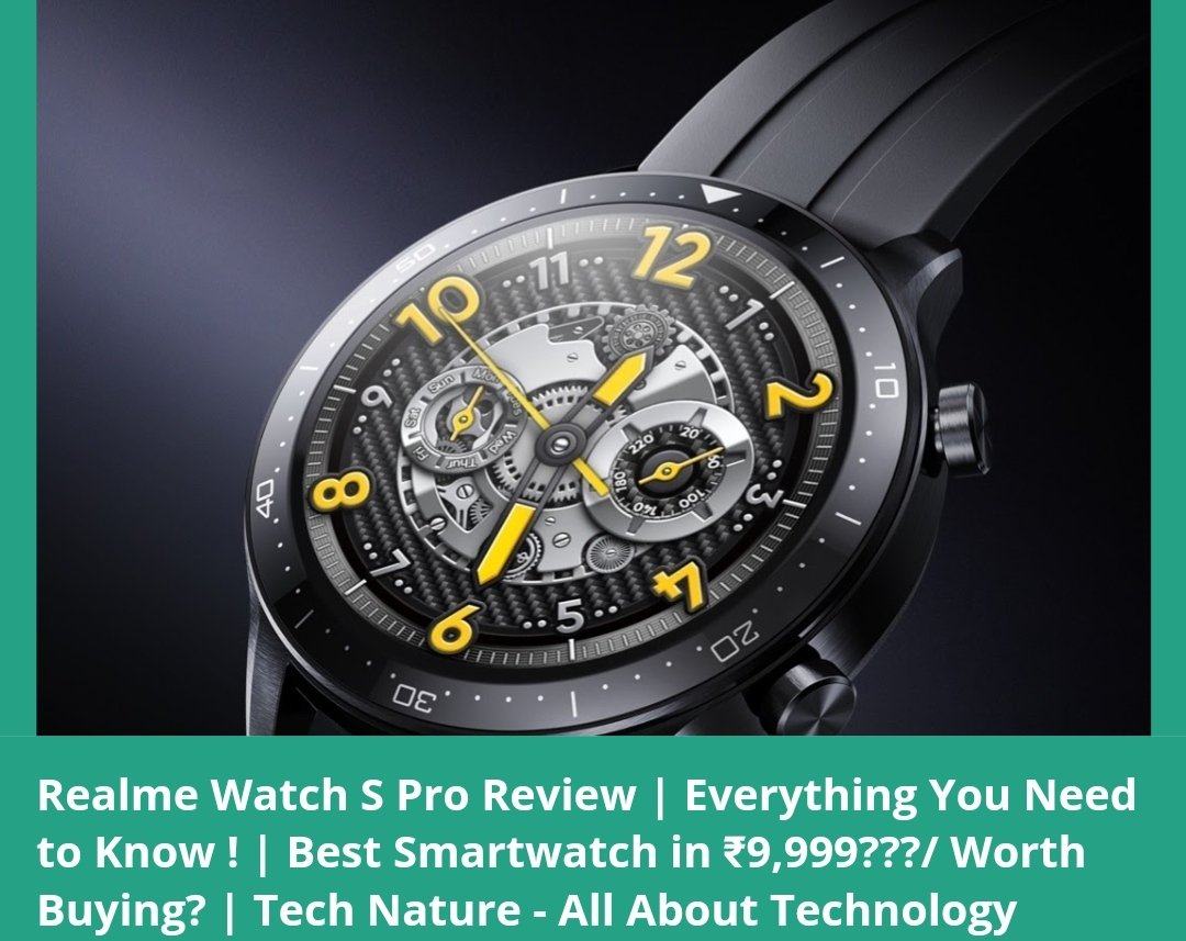 OFFICIAL_MORAGG's tweet photo. Realme  watch s pro | Everything you need to know

My blogs Tech Nature - All About Technology
https://t.co/PdY3uSZHYX
--
#Smartwatch
#realmeWatchSPro
#realmeWatchS #realmeWatchSseries #bloggingcommunity #Blog #blogger #blogpost #blogger #bloggerstribe #technature #realme #moragg https://t.co/FR5PtUEaPp