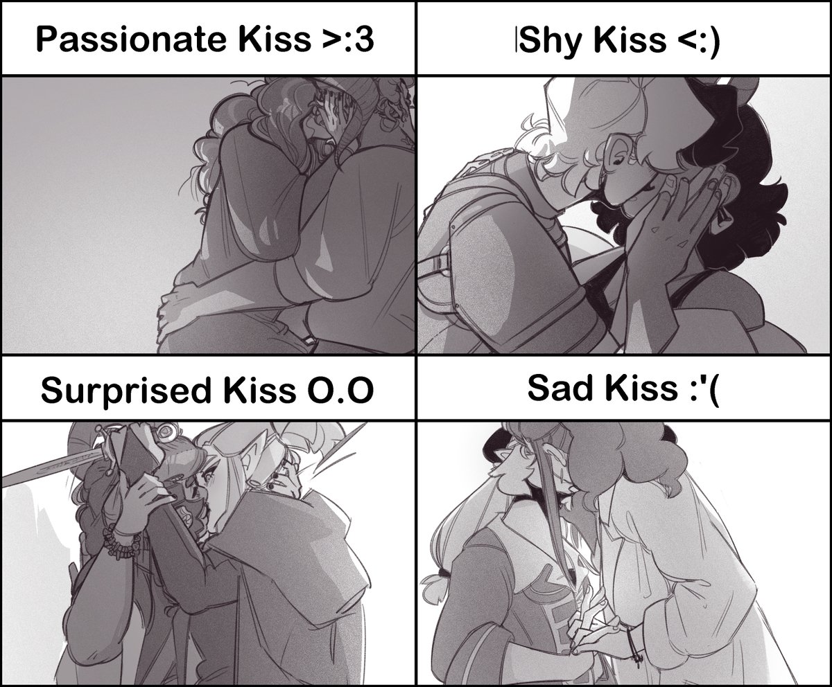 this is my favourite kiss meme template because the emoticons make me laugh...
