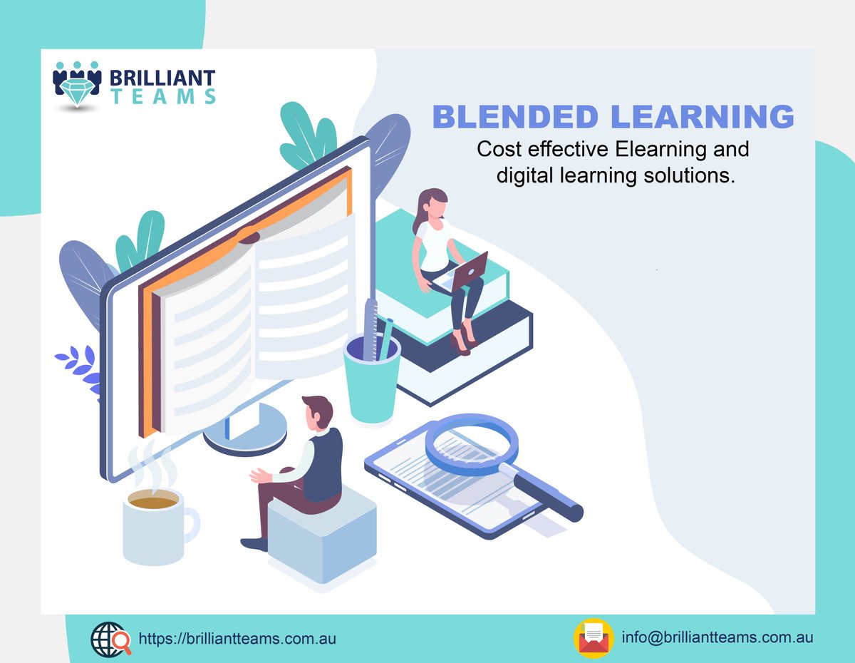 Blended learning has emerged as the chosen route for those who believe that basic, non-interactive #online #learning or face-to-face #training doesn’t work to meet the company’s goals.

Click here for more info!
#blendedlearning #elearning
brilliantteams.com.au/elearning-syst…