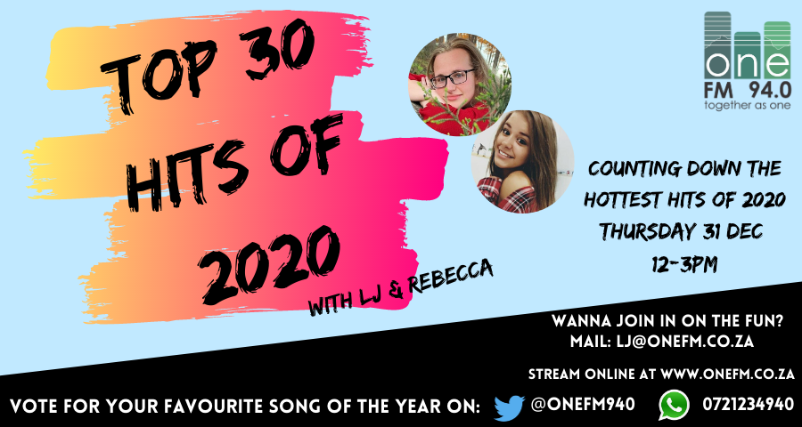 Bringing back our tradition of counting down the hottest songs of the year! Join @leoranatesLJ &amp; <a href="/rebeccahartsa/">Rebecca Hart</a>  for some fun this Thursday from 12-3pm as they count down the biggest hits of 2020! 
Get voting!!!