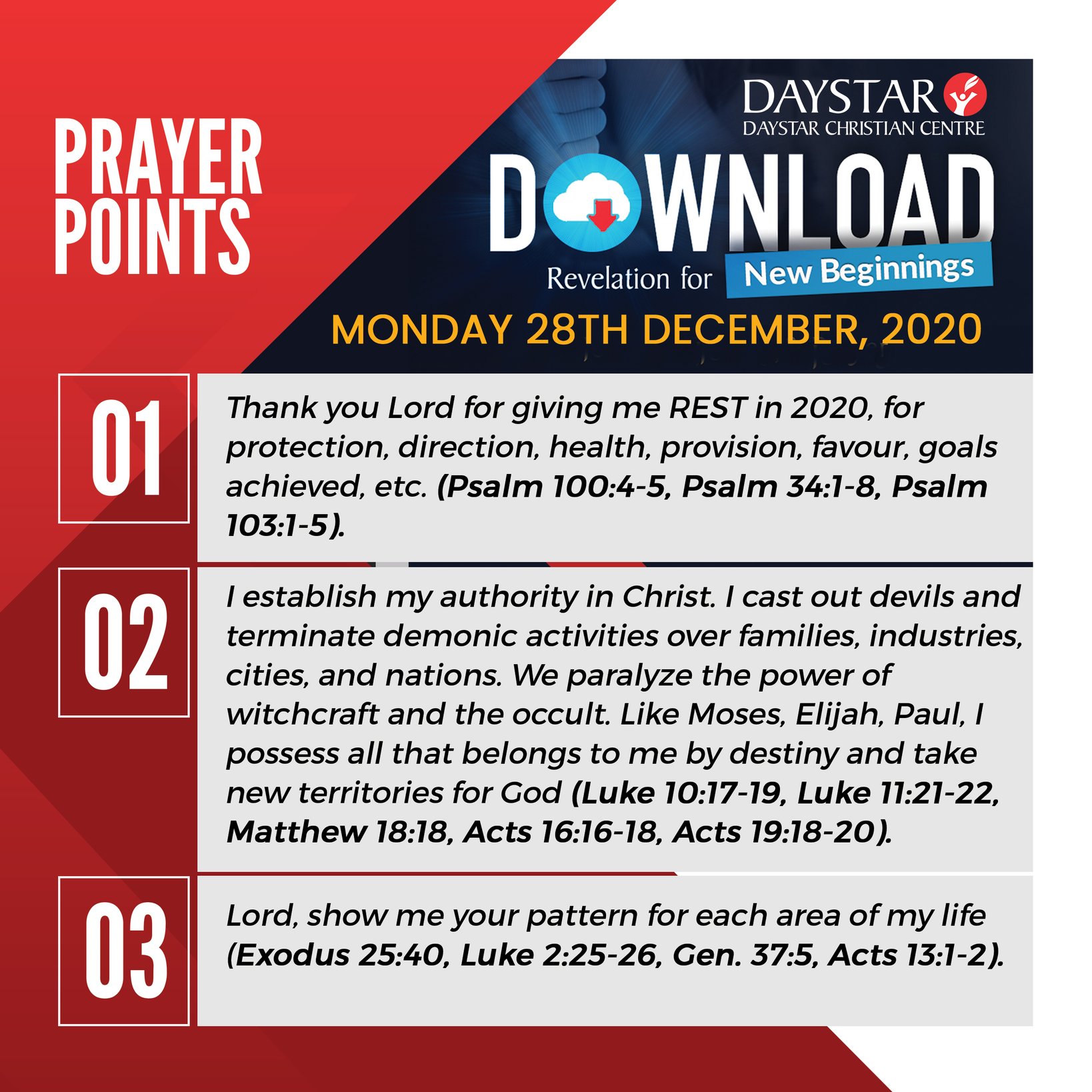 Prayer points cheap for today