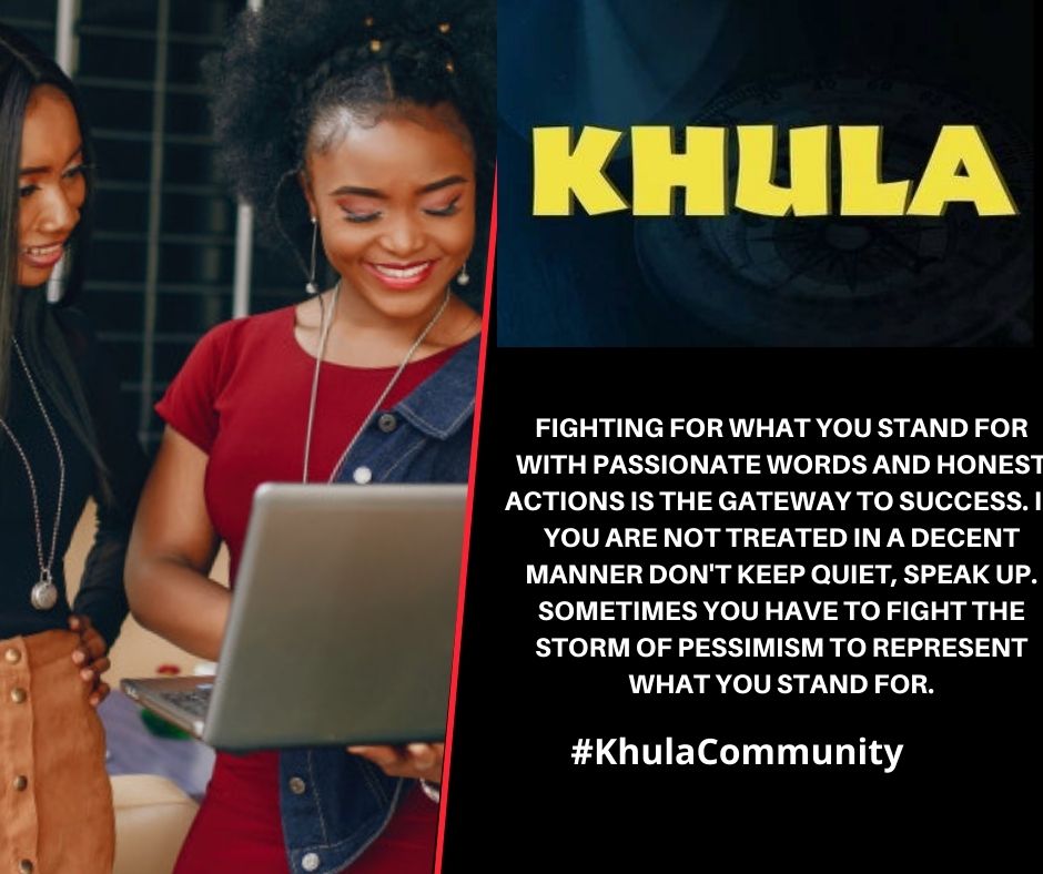 Fighting for what you stand for with passionate words and honest actions is the gateway to success. If you are not treated in a decent manner, speak up. Sometimes you have to fight the storm of pessimism to represent what you stand for. #KhulaCommunity #MondayMotivation