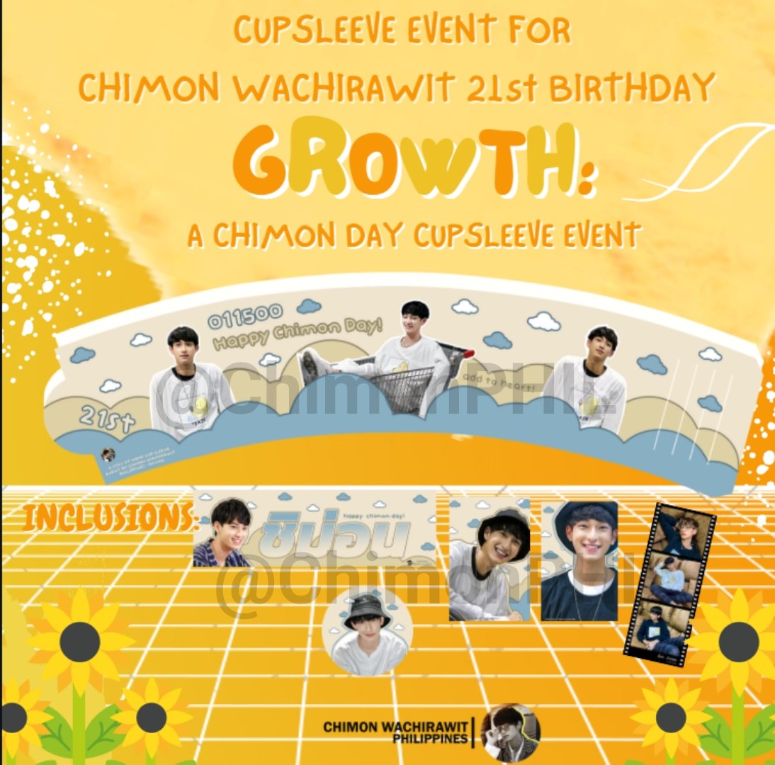 ChimonPHIL's tweet photo. ✨𝙶𝚛𝚘𝚠𝚝𝚑✨

A cup sleeve event in Metro Manila for Chimon's 21st birthday. In partnership with @BrightcoastA.

Registration Link: https://t.co/44nXiHJP33

Registration Period: Dec. 28, 2020 - Jan. 7, 2021

Should you have any questions, feel free to send us a message! https://t.co/yTjd168WCp