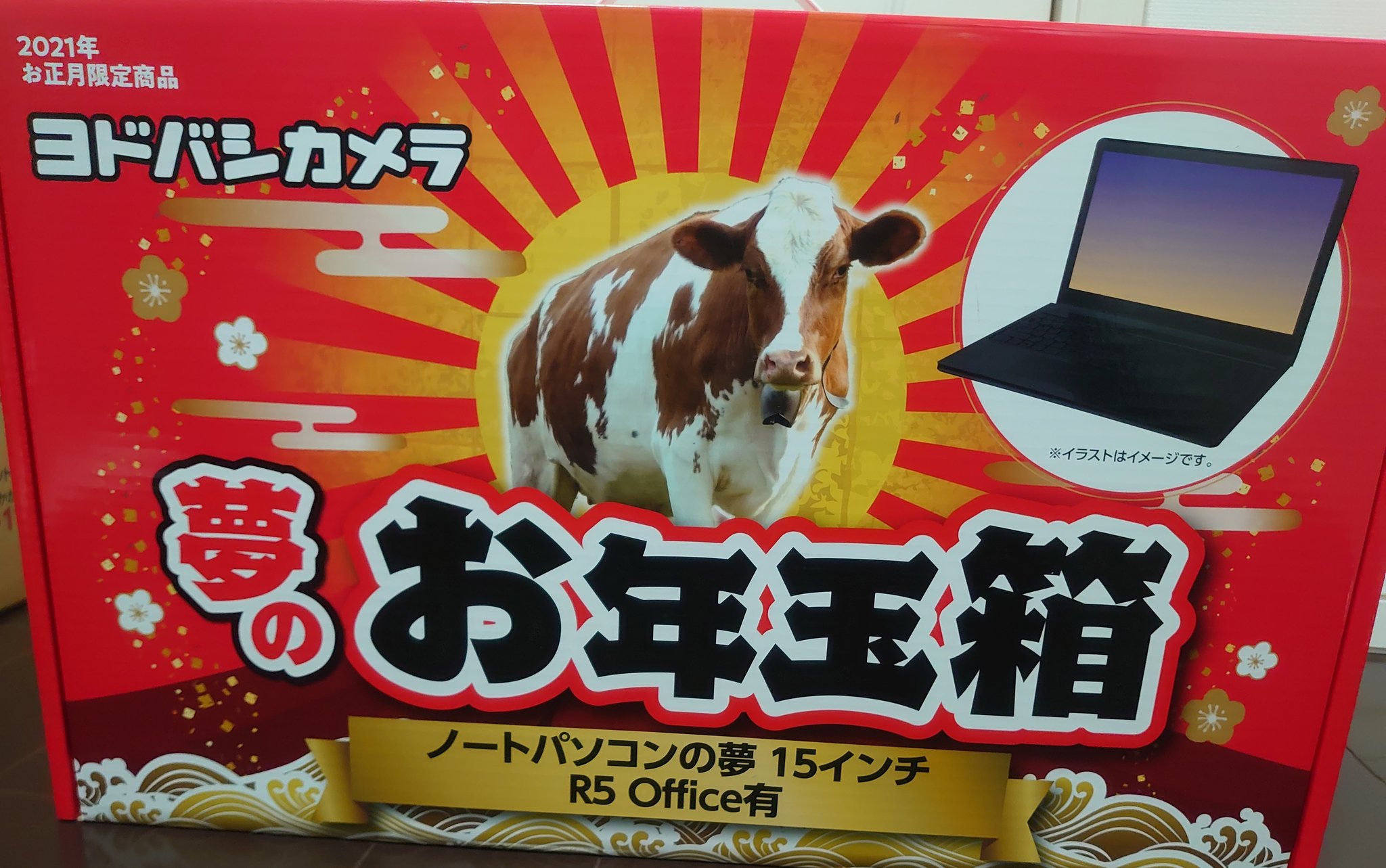 ヨドバシカメラ 福袋 夢のお年玉箱 ノートパソコンの夢 15インチR5
