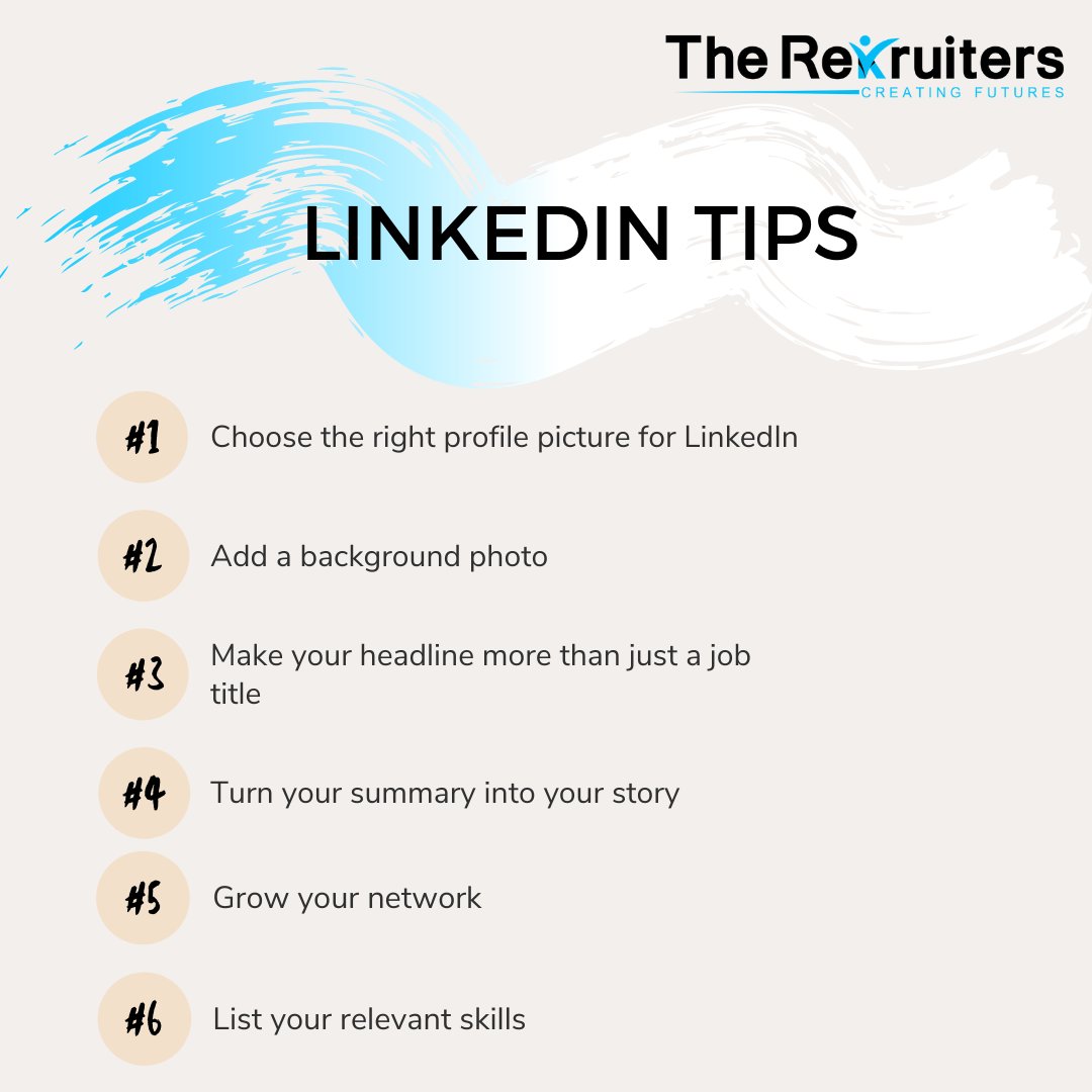 TheReKruiters's tweet image. Here are 6 great LinkedIn tips you can put to use right away.
#linkedin #linkedintips #linkedintipsandtricks #linkedincontent #linkedinpost #networking  #linkedinprofile #linkedingrowth  #digitalforever #digitalmarketingtips #recruitment