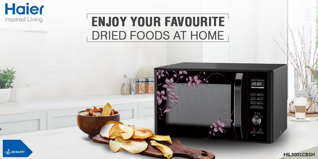 IndiaHaier's tweet photo. Crispy treats or preserved goodness? Whatever your reason is, if you're looking to dry food at home then #Haier #MicrowaveOven is the right choice for you!
Know More: https://t.co/F6VnyQE13g
#Microwave #HaierMicrowave #FoodDry #FoodDrying #DriedFood #EasyCooking #MicrowaveGoals https://t.co/eW5D74wqcW