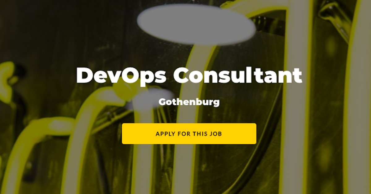 Eficode's tweet image. We&apos;re on the lookout for a #DevOpsConsultant to our #Gothenburg team. Our ideal candidate is someone who&apos;ll actively seek answers and solutions to our customers&apos; challenges, then can communicate and implement them effectively. hubs.ly/H0CjpBc0
#sweden #DevOps #career