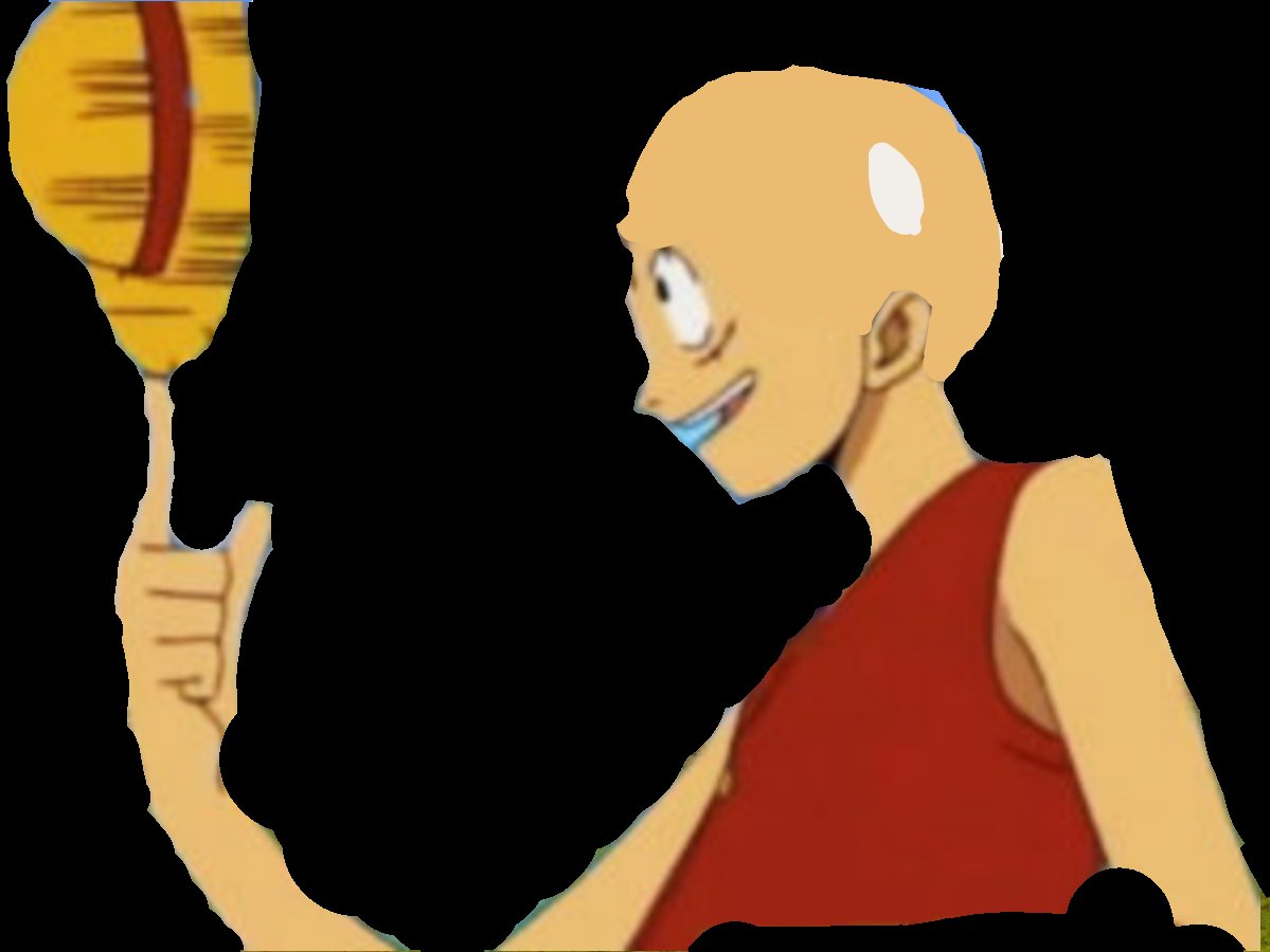 Contemplem a beleza do Luffy careca