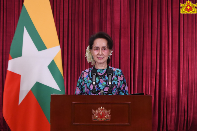 State Counsellor Daw Aung San Suu Kyi’s video speech at groundbreaking ceremony for Korea-Myanmar Industrial Complex (KMIC)

Read More=&gt;statecounsellor.gov.mm/en/node/3099