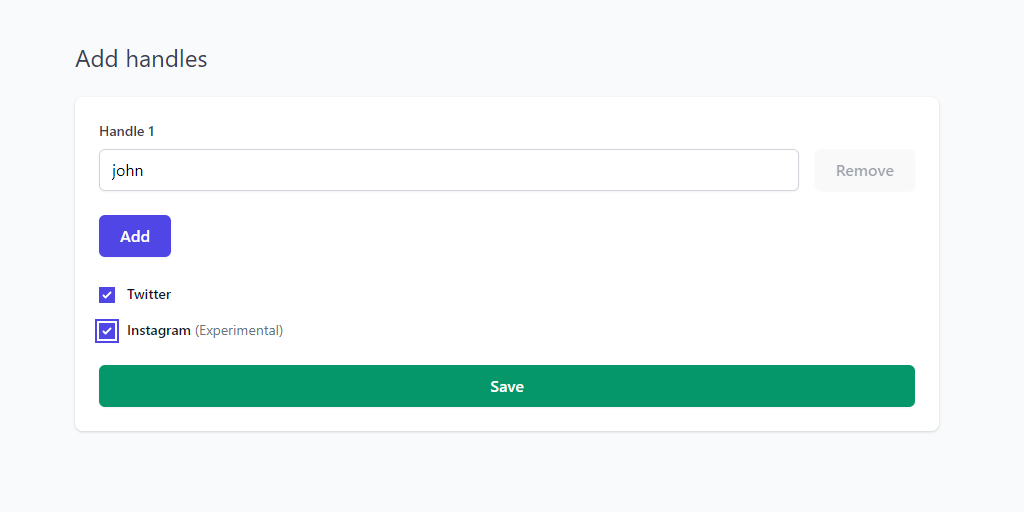 handlescout's tweet photo. We just shipped experimental support for Instagram handles 🤳 https://t.co/CeMPMsmZrS