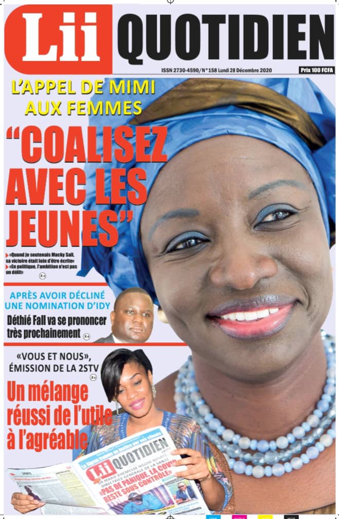 2stvsenegal's tweet photo. Bonjour chers amis lecteurs 📖, Voici la #une de votre Journal #LIIQUOTIDIEN de ce #Lundi28décembre accompagnée d'une #revuedetitres de la presse avec #ASTOUDIONE
Cliquez sur le lien pour suivre la revue 👉🏾 : https://t.co/UY4eNHXcOx
Excellente début de semaine à tous ! https://t.co/KxbH3CmkD0