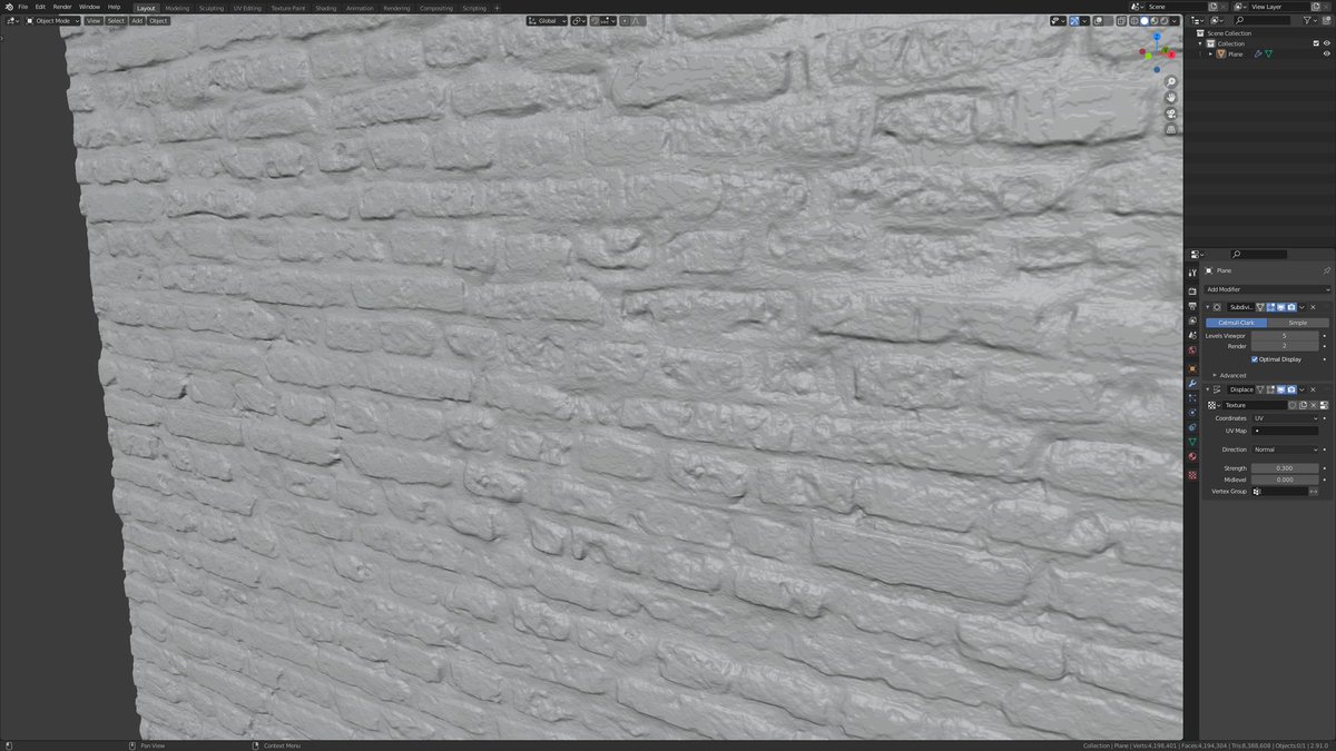 Deki_9702's tweet image. Realistic wall in #Blender using #digitalsculpting and #displacementmap
❤❤❤