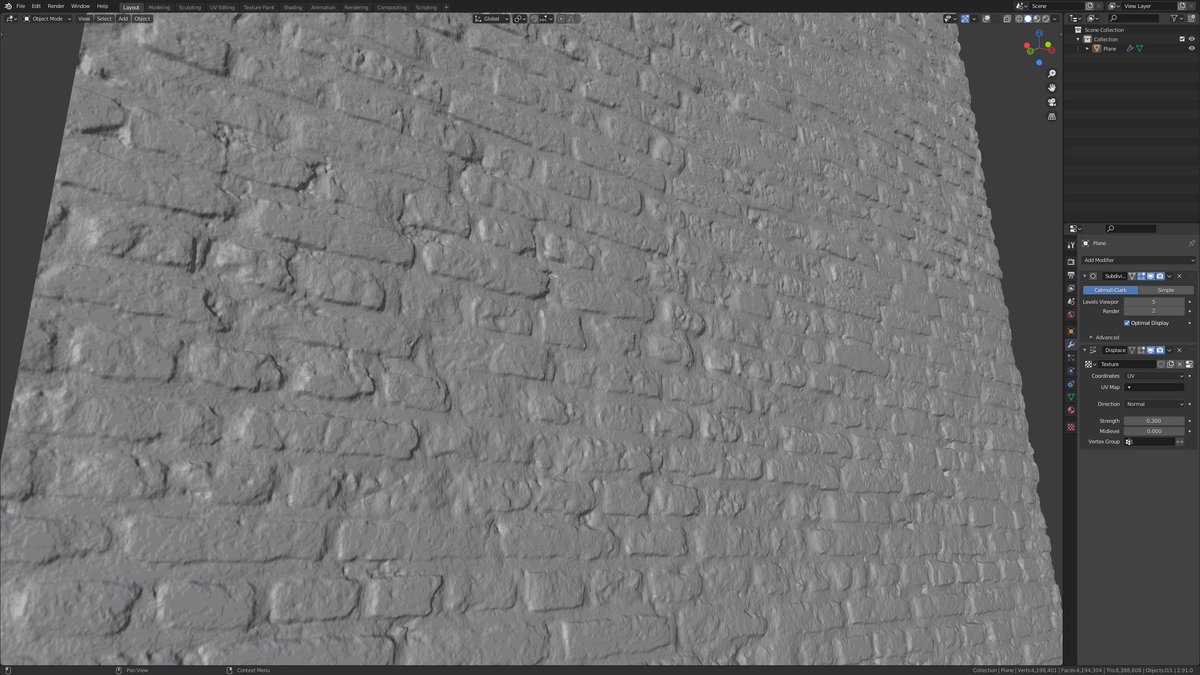 Deki_9702's tweet image. Realistic wall in #Blender using #digitalsculpting and #displacementmap
❤❤❤