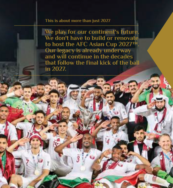 Qatar proudly boasted that with so many international sporting events hosted, and more to come (World Cup especially), there is no need to build any infrastructure. They are more than ready.Something like JDT vision, even grander.
