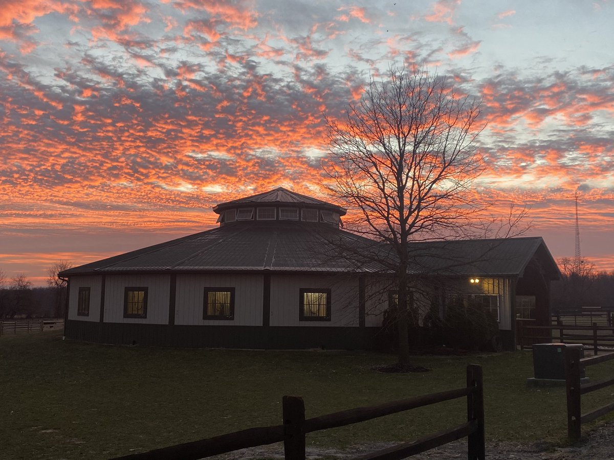 Spectacular Sunrise at Fair Hill this morning!
