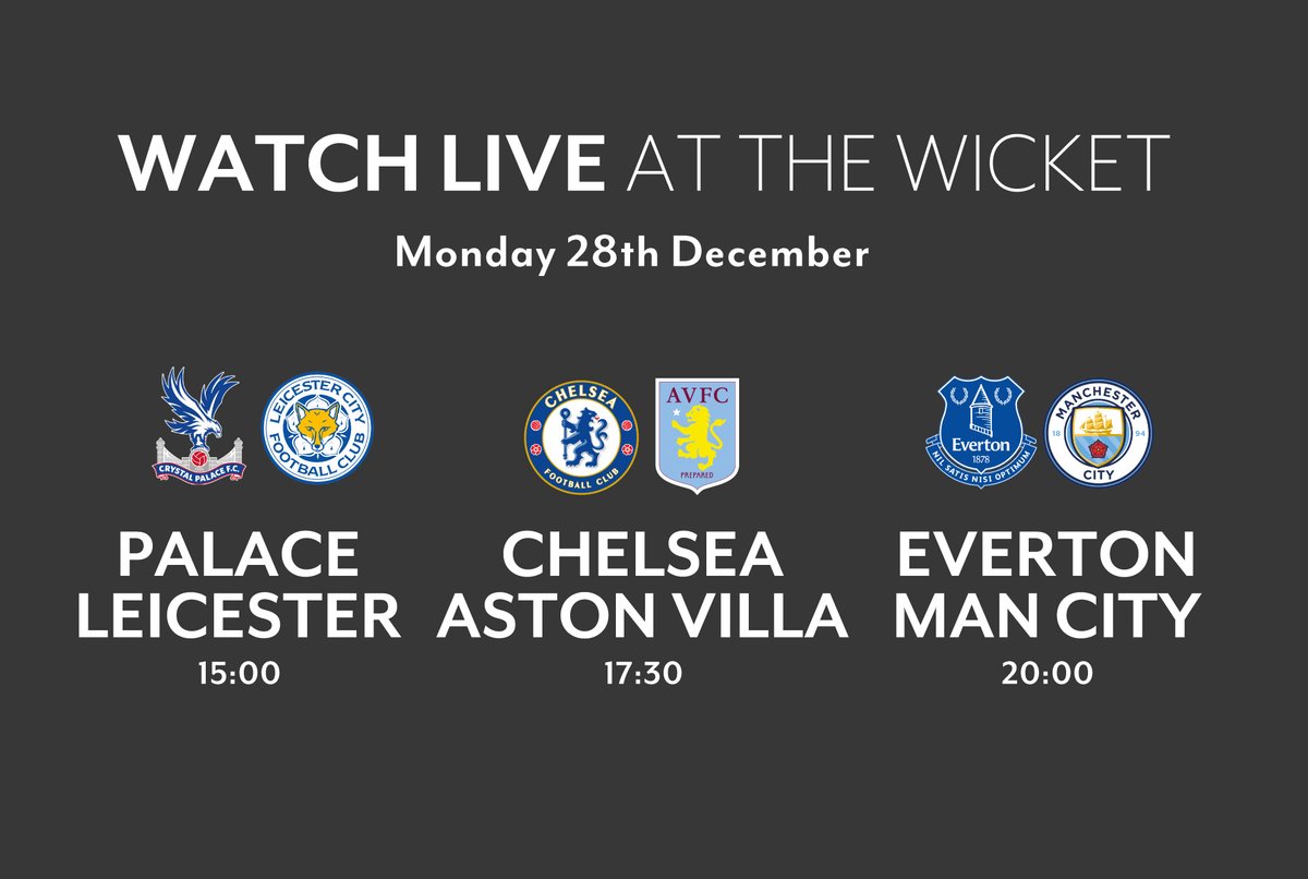 WicketStHelens's tweet photo. The #ElGlassico between @sthelenstownfc & @Pilkingtonfc maybe off but we still have plenty of football to show you on our 7 screens #amazonprimefootball #CRYLEI #CHEAVL #EVEMCI - DM to book your tables πππΊ https://t.co/a6HKNSSTI4