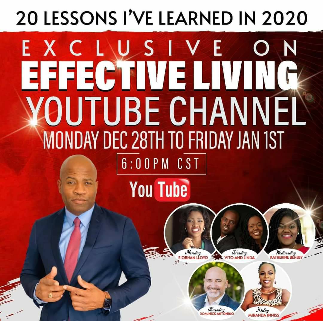 Unique_Couples's tweet photo. This is going to be great. End the year with us as we share 20 Lessons We've Learned in 2020 starting tonight at 7 PM EST with Siobhan Lloyd and Tuesday with Vito and Linda Patrick. The next 5 days are going to be life changing.
#uniquecouples #uc1more #effectiveliving https://t.co/7aa7005cgR