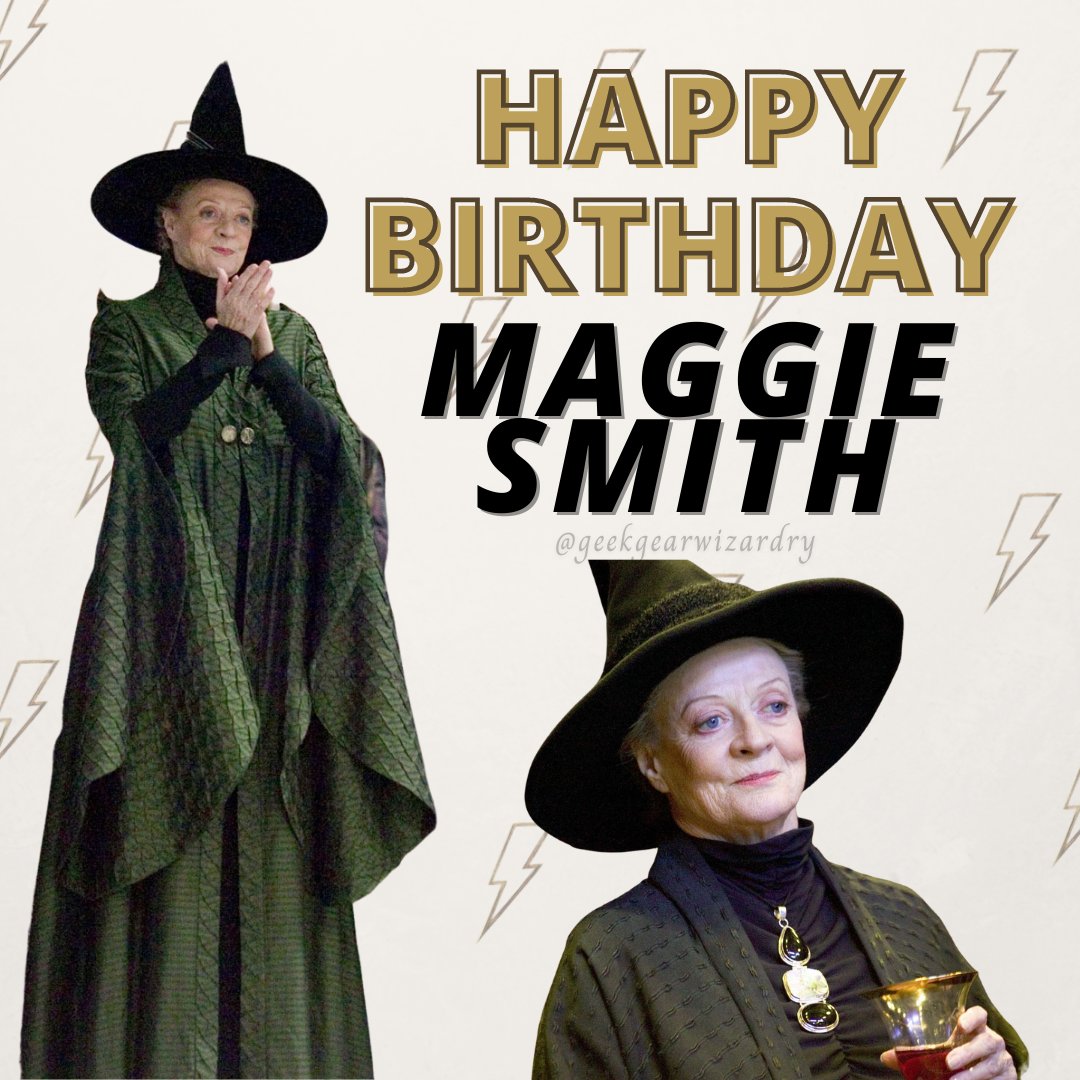  HAPPY BIRTHDAY MAGGIE SMITH! A potter legend born on this day in 1934! 