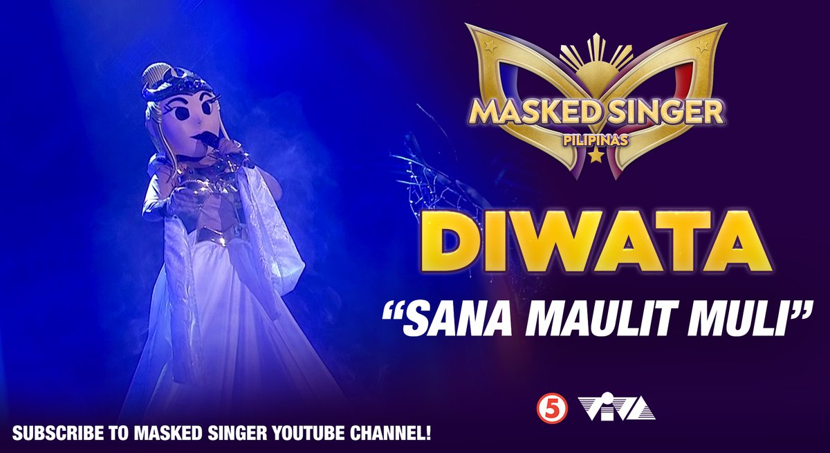 MaskedPilipinas's tweet photo. Sa huling pagkakataon, pinakita ni Diwata ang galing niya sa pagbirit sa rendition niya ng 'Sana Maulit Muli. Subscribe to https://t.co/IfNW0hDV9Q to watch all of the performances and reveal.

https://t.co/hnSjK4pzZc https://t.co/YdY62qRRda