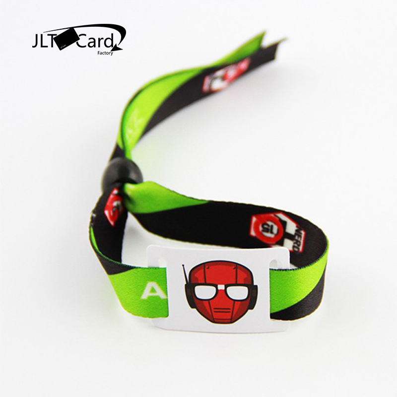 jltcard_factory's tweet image. Access control ticket festival MIFARE Ultralight rfid woven fabric event wristbands